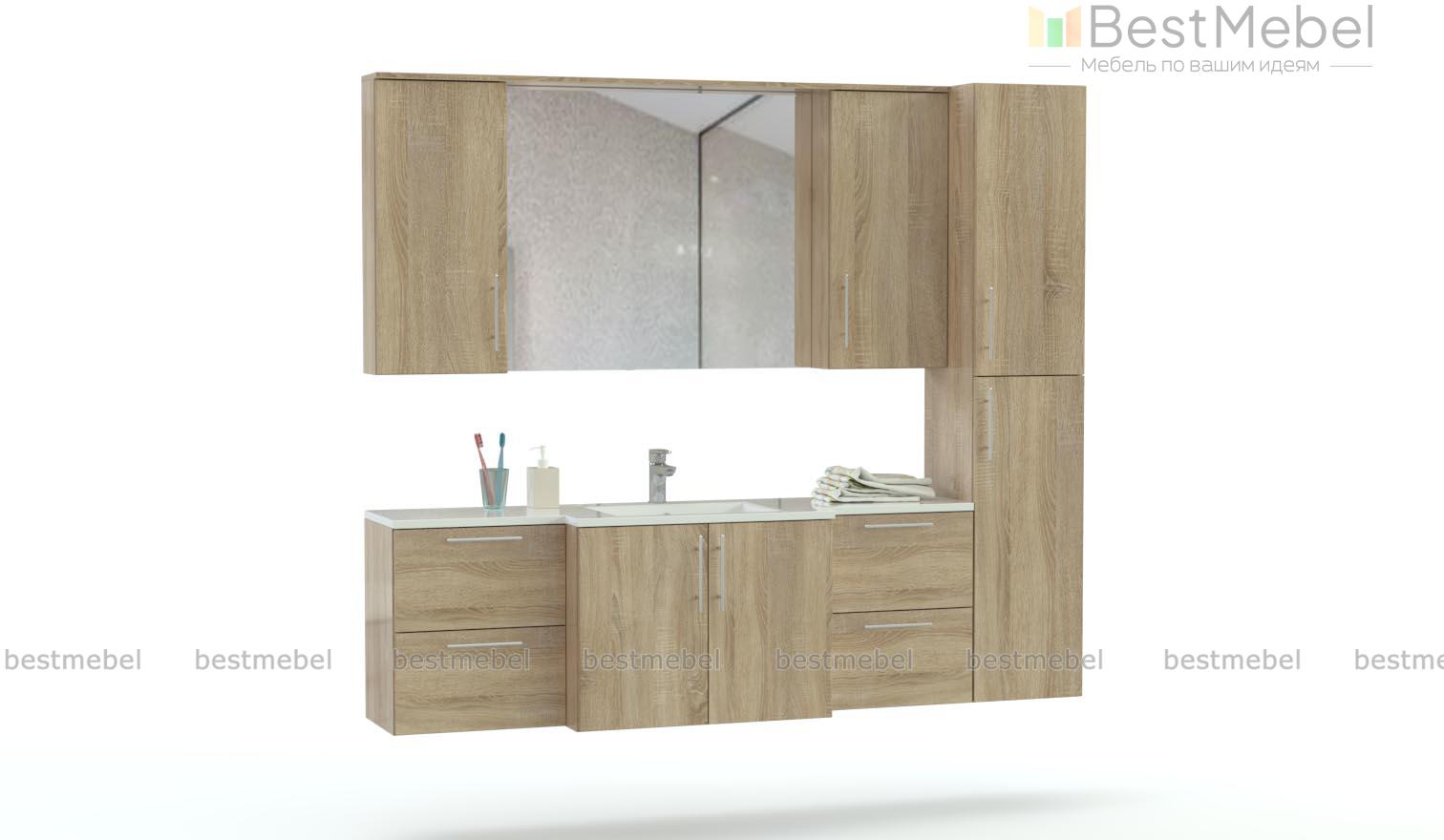 Комплект для ванной комнаты Пирс 3 BMS - Фото