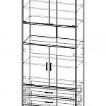 Схема сборки Стеллаж СБ-220М BMS