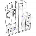 Схема сборки Прихожая Диана BMS