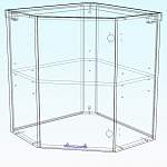 Схема сборки Шкаф навесной угловой Аура BMS