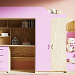 Кровать-чердак с рабочей зоной Мираж К7-4 BMS - Фото 3