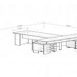 Схема сборки Стол руководителя Тортон BMS