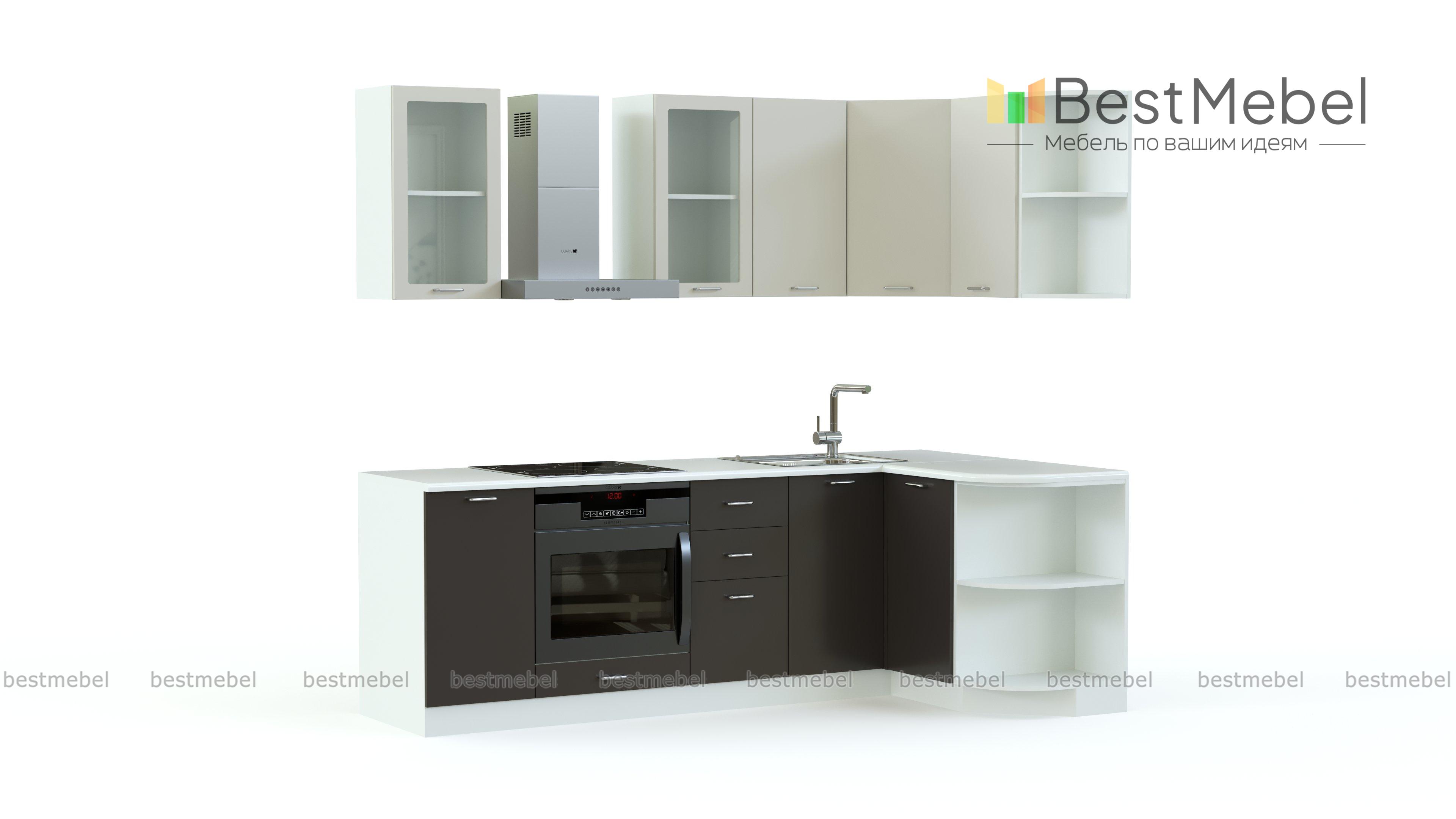 Кухня Арабика угловая 3.9 BMS - Фото