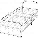 Схема сборки Кровать Эконом № 23 BMS