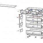 Схема сборки Туалетный столик Марта 1 BMS