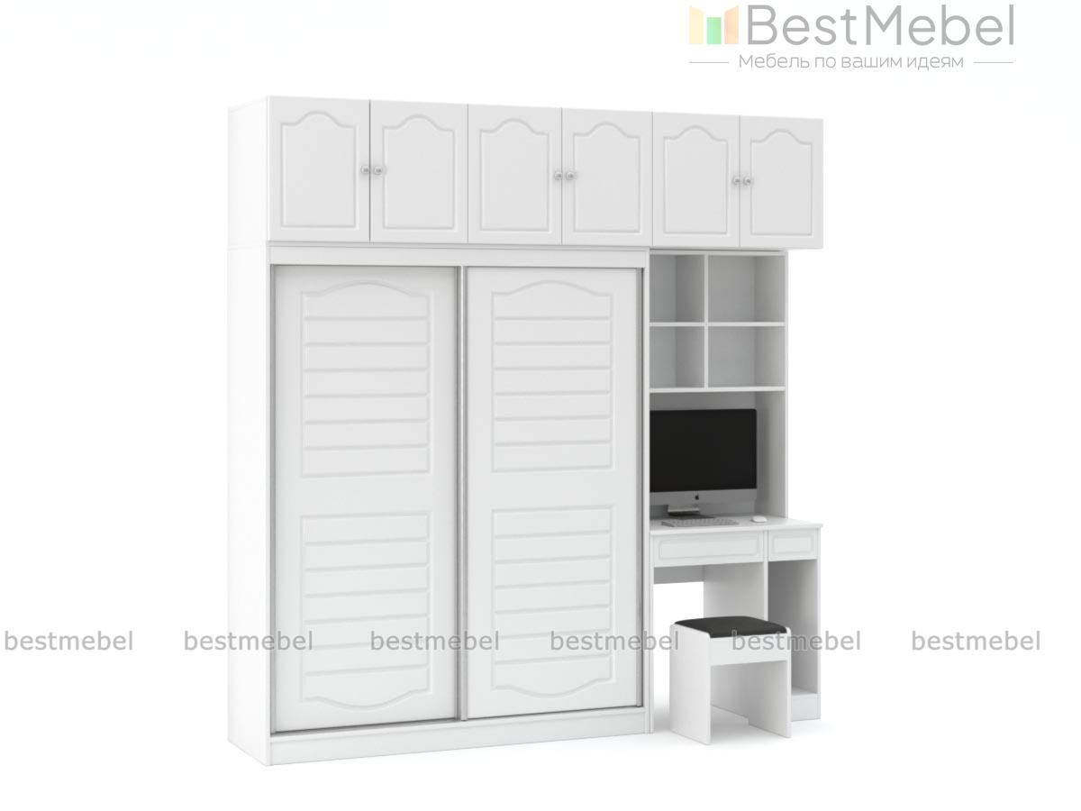 Шкаф-купе со столом Октава 1 BMS - Фото