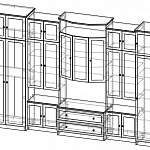 Схема сборки Мебельная стенка Валентин BMS