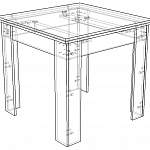 Схема сборки Кухонный стол Хьюстон 10 BMS