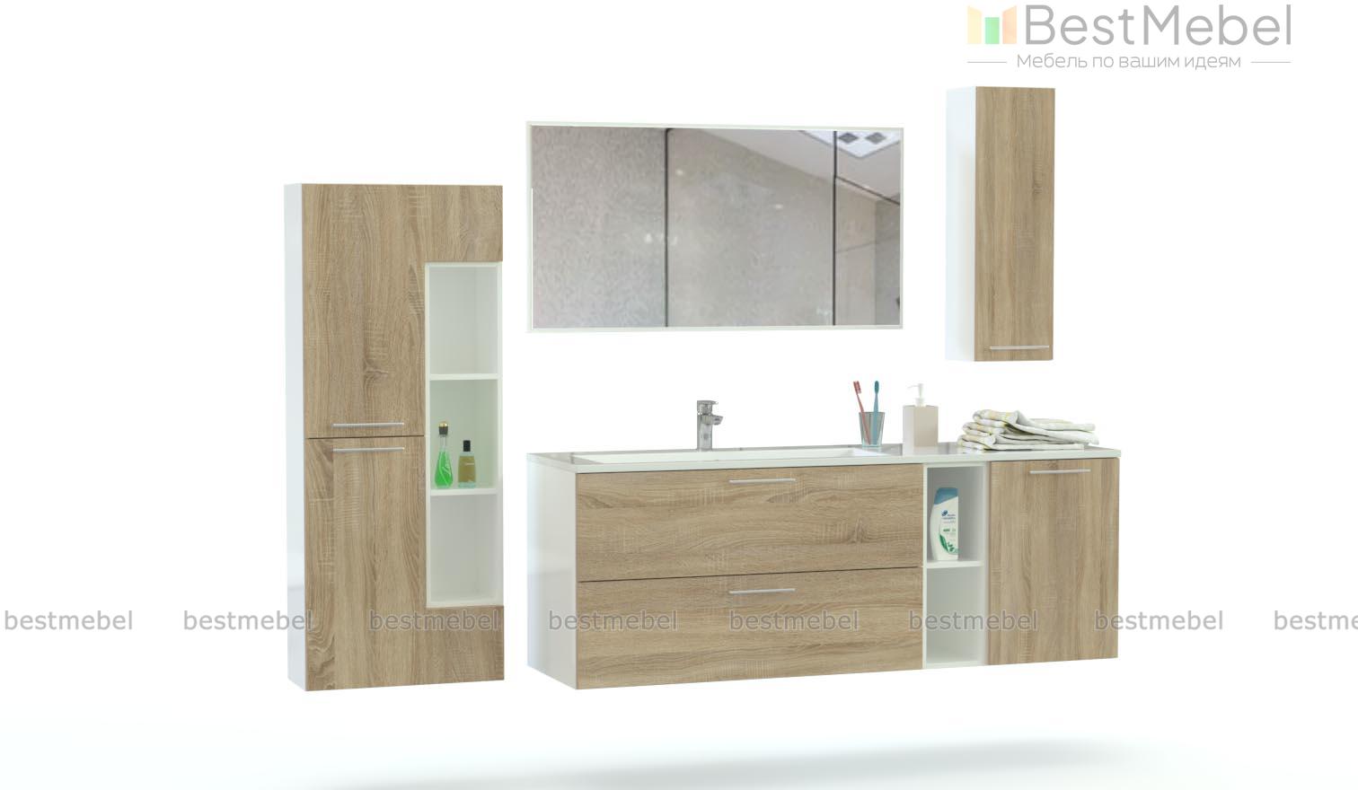 Комплект для ванной комнаты Плайн 1 BMS - Фото