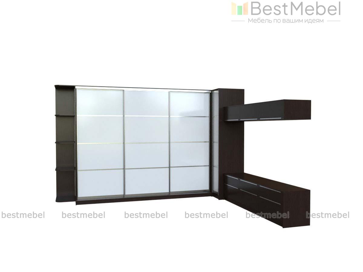 Угловой шкаф-купе с тумбой №1 BMS - Фото