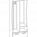 Схема сборки Прихожая Луиза 03 BMS