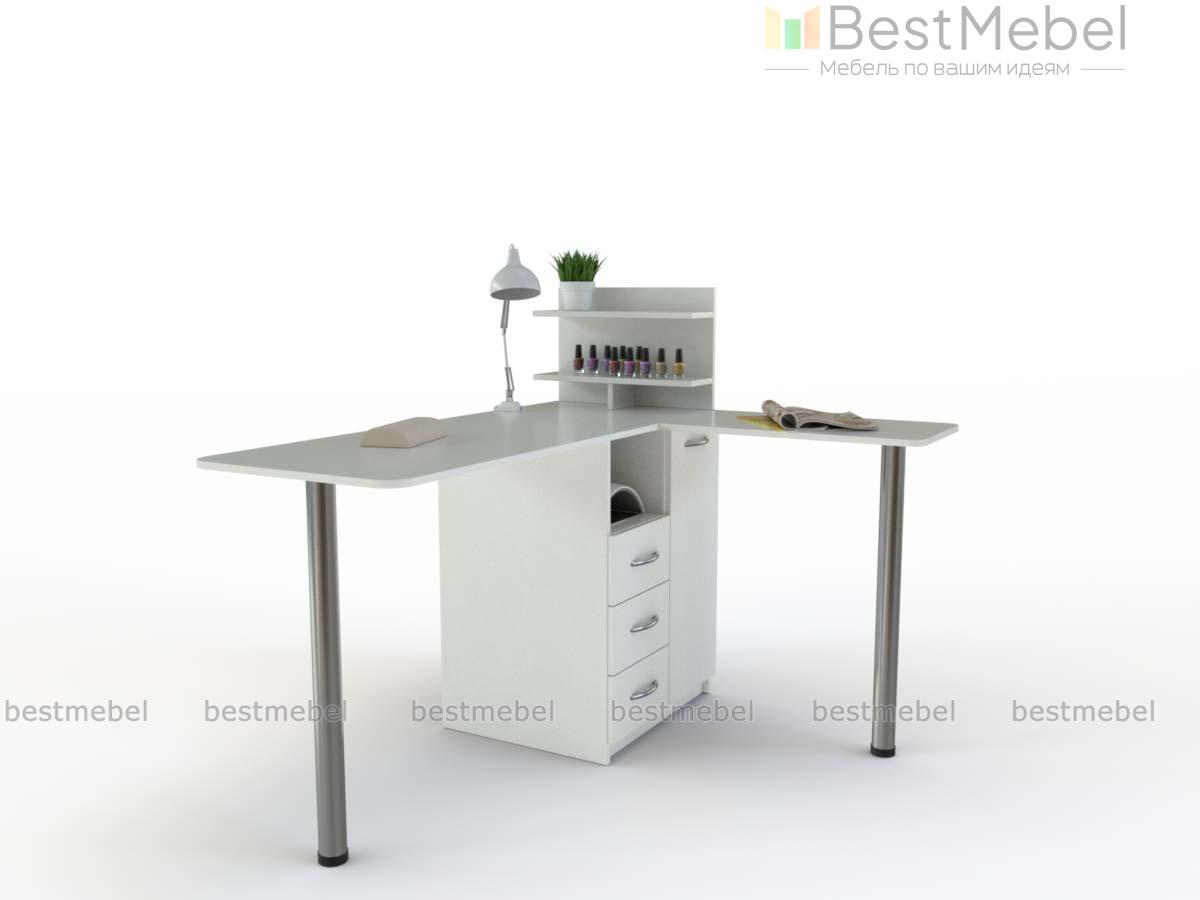 Угловой маникюрный стол Лиззи BMS - Фото