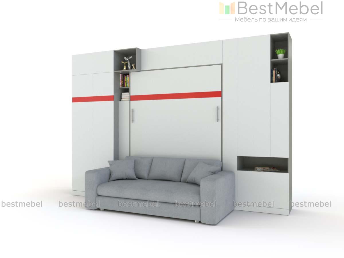 Шкаф-кровать с диваном Тида 02 BMS - Фото