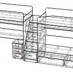 Схема сборки Трехъярусная кровать Миф 10.6 BMS