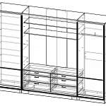 Схема сборки Шкаф купе TV Техно BMS