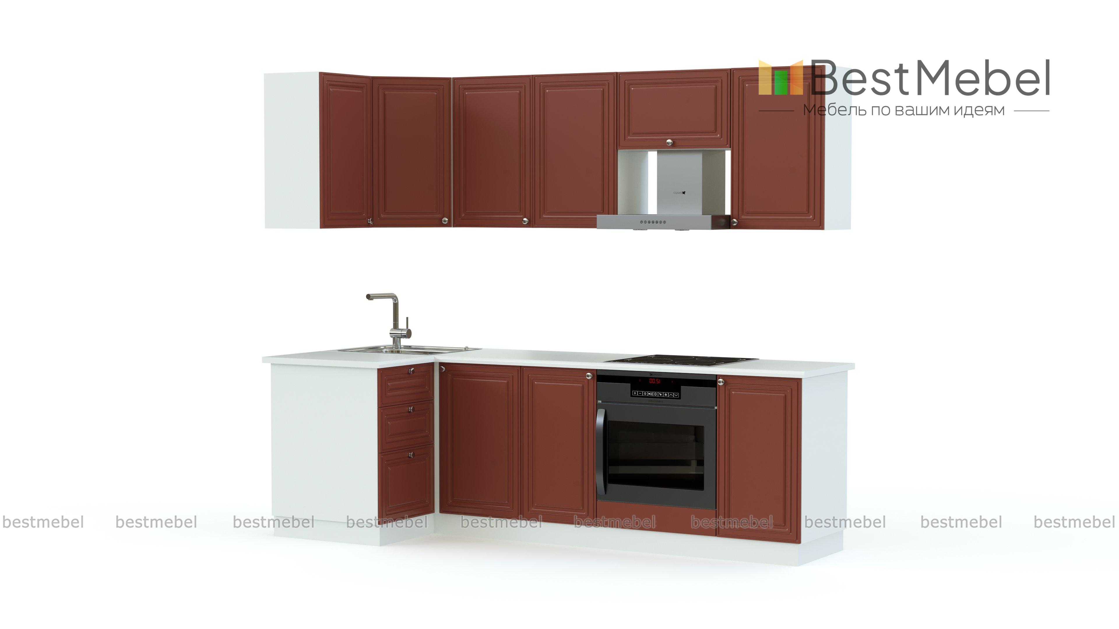 Кухонный гарнитур Ева угловой 2400 BMS - Фото