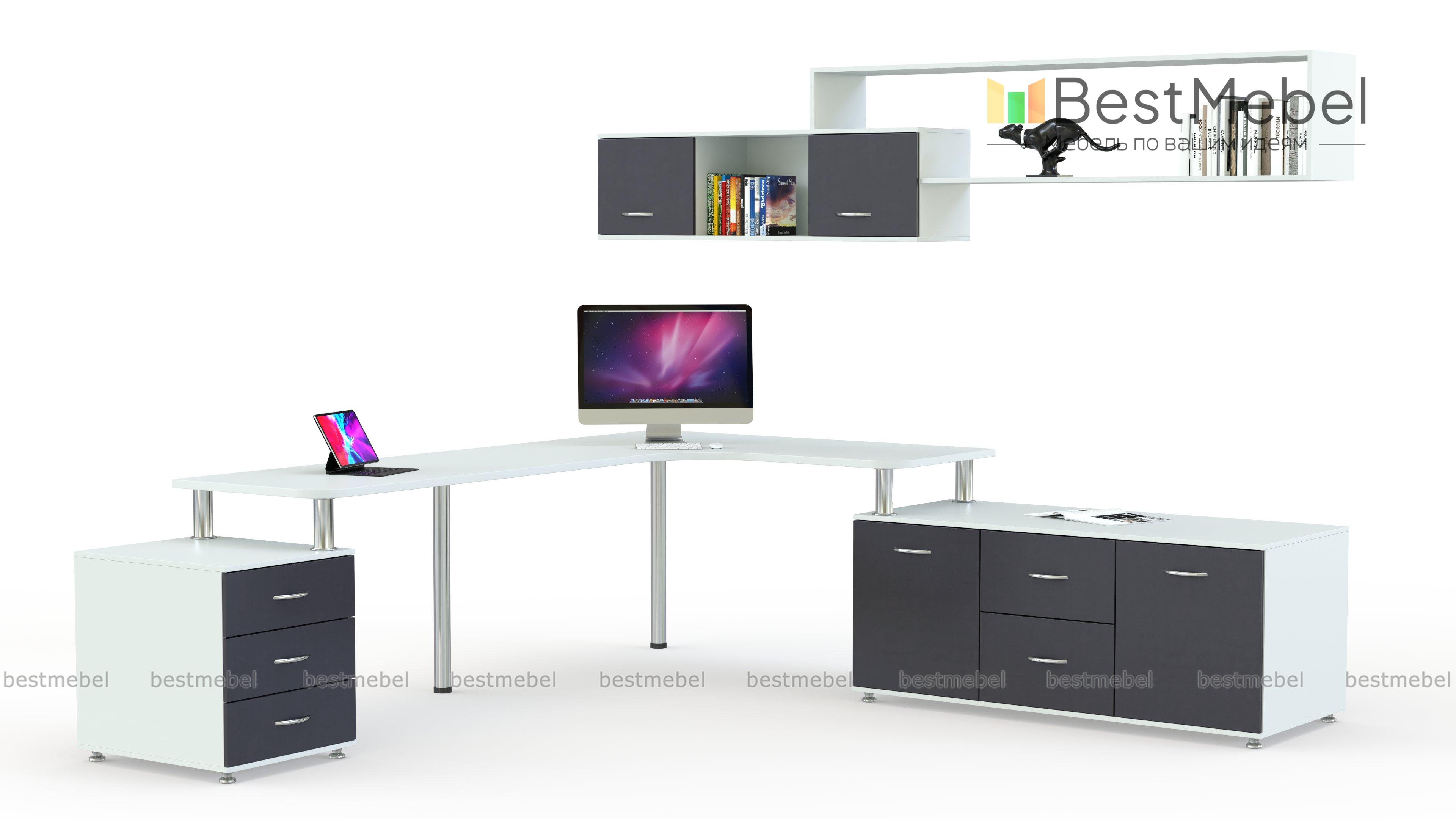 Письменный стол для двоих Колор 57 BMS - Фото