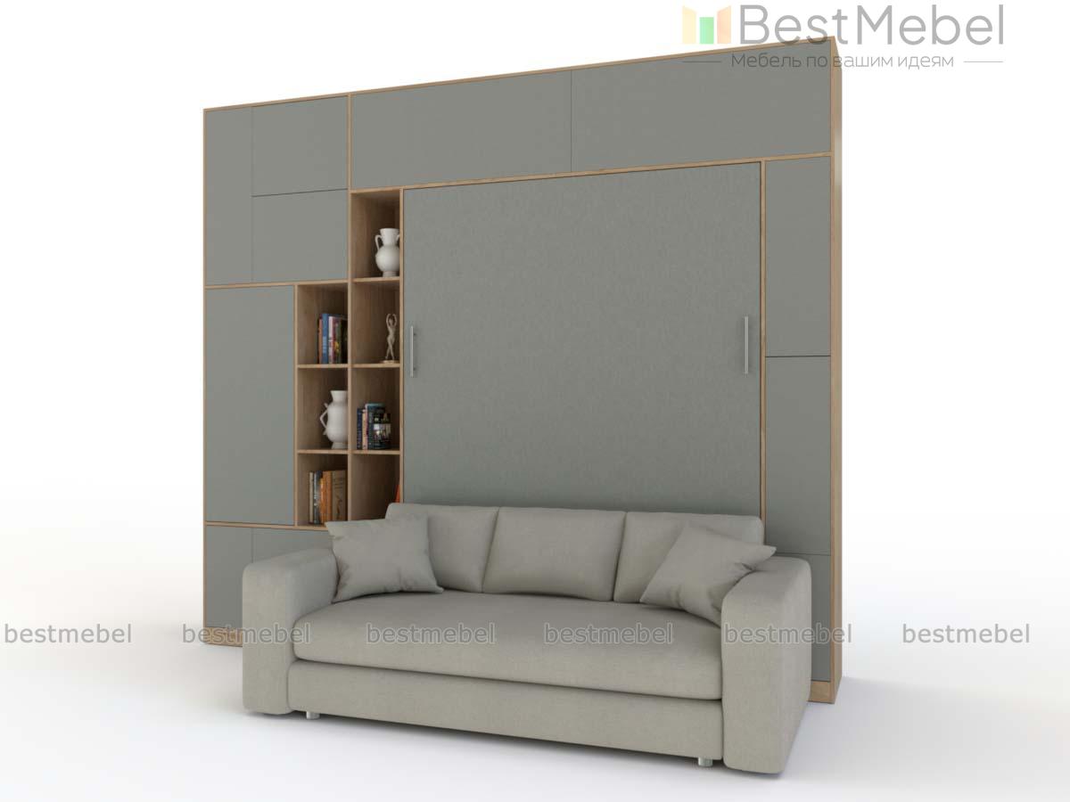 Шкаф-кровать с диваном Жером BMS - Фото