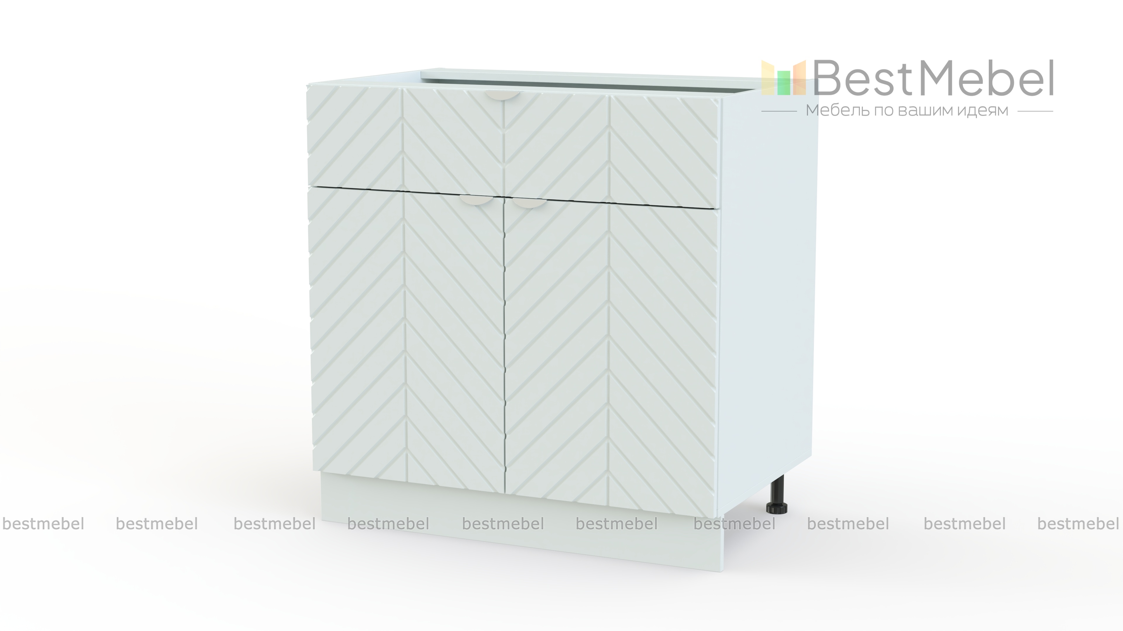 Шкаф нижний с 2-мя дверцами и ящиком Анаис BMS