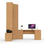 Шкаф угловой со столом Ученический BMS - Фото 2