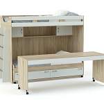 Двухъярусная кровать со столом Фанни 9 BMS - Фото 1