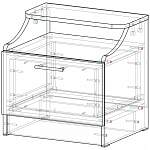 Схема сборки Тумба прикроватная НМ 013.63 Браво BMS
