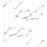 Схема сборки Надставка для стола Дуо 3 BMS